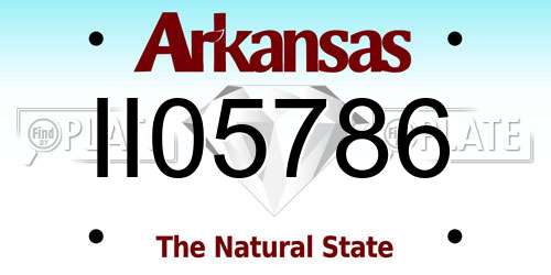 II05786 Arkansas License Plate