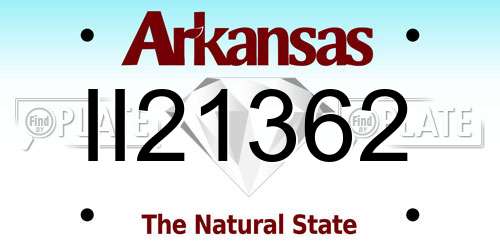II21362 Arkansas License Plate