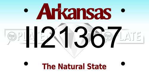 II21367 Arkansas License Plate