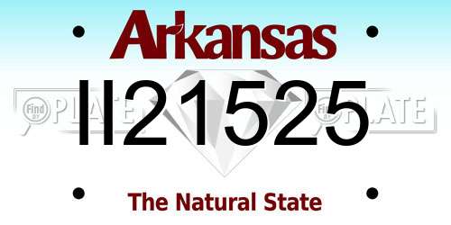 II21525 Arkansas License Plate