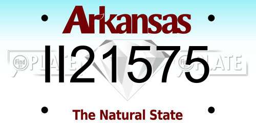 II21575 Arkansas License Plate