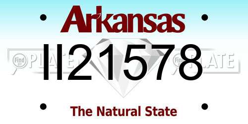II21578 Arkansas License Plate
