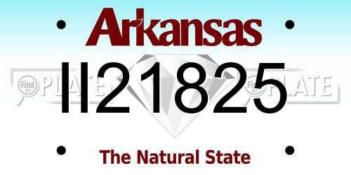 II21825 Arkansas License Plate