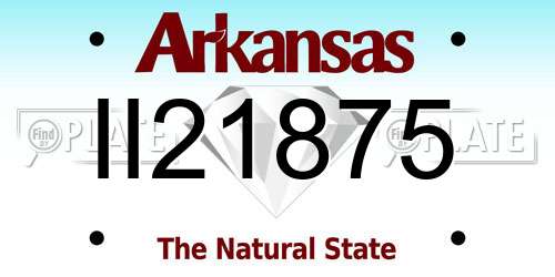 II21875 Arkansas License Plate