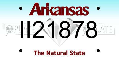 II21878 Arkansas License Plate