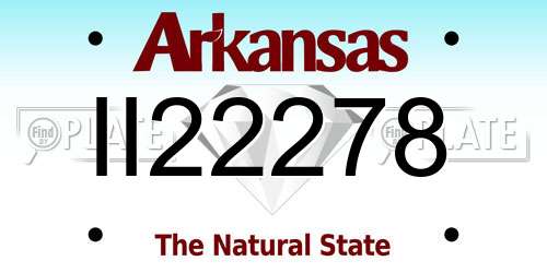 II22278 Arkansas License Plate