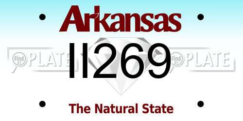 II269 Arkansas License Plate