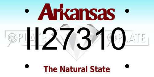 II27310 Arkansas License Plate