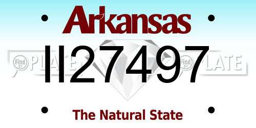 II27497 Arkansas License Plate