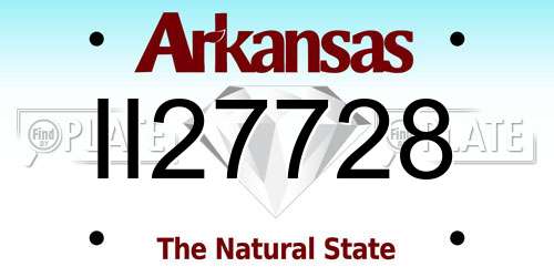 II27728 Arkansas License Plate