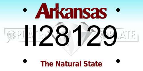 II28129 Arkansas License Plate