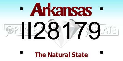 II28179 Arkansas License Plate