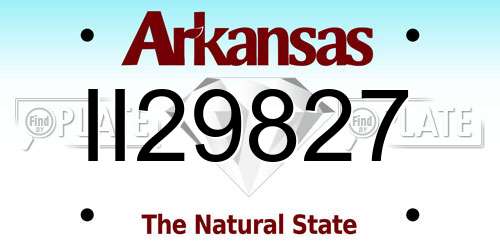 II29827 Arkansas License Plate