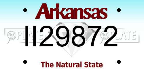 II29872 Arkansas License Plate