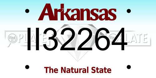 II32264 Arkansas License Plate