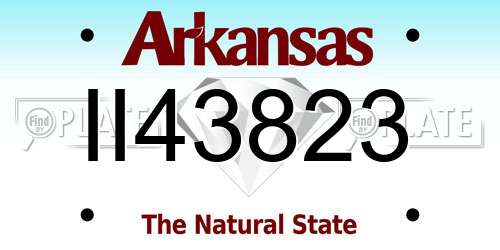 II43823 Arkansas License Plate