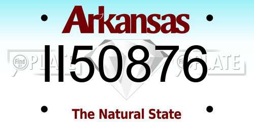 II50876 Arkansas License Plate