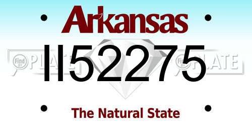 II52275 Arkansas License Plate