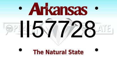 II57728 Arkansas License Plate