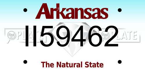II59462 Arkansas License Plate