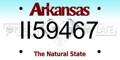 II59467 Arkansas License Plate