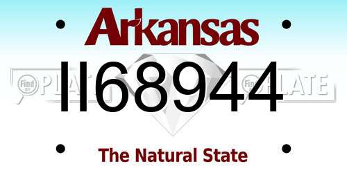 II68944 Arkansas License Plate