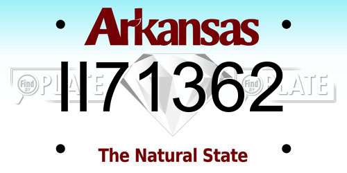 II71362 Arkansas License Plate