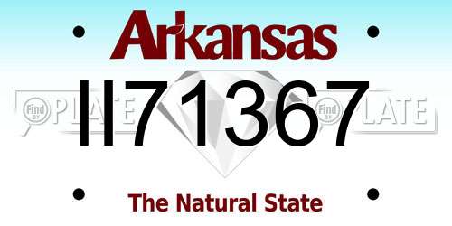 II71367 Arkansas License Plate