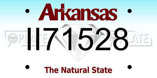 II71528 Arkansas License Plate