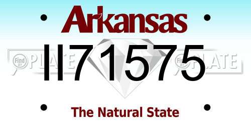 II71575 Arkansas License Plate