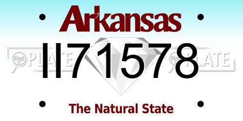 II71578 Arkansas License Plate