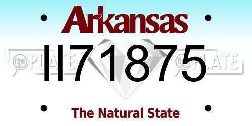 II71875 Arkansas License Plate