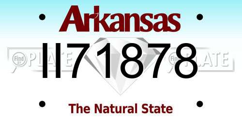 II71878 Arkansas License Plate