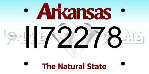 II72278 Arkansas License Plate