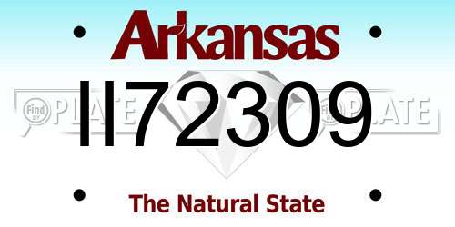 II72309 Arkansas License Plate