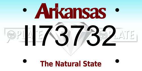II73732 Arkansas License Plate