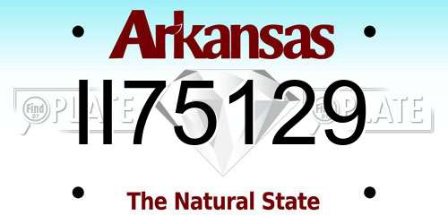 II75129 Arkansas License Plate
