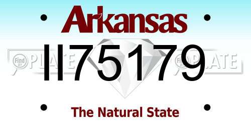 II75179 Arkansas License Plate
