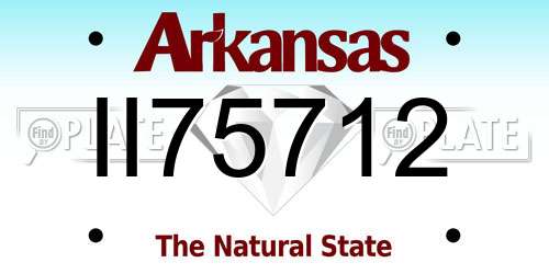 II75712 Arkansas License Plate
