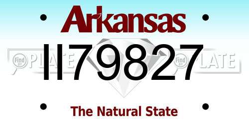 II79827 Arkansas License Plate