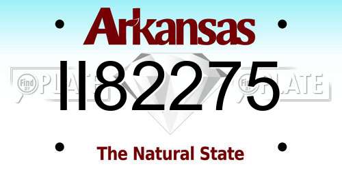 II82275 Arkansas License Plate