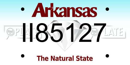 II85127 Arkansas License Plate