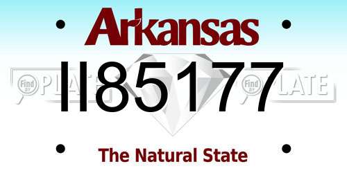 II85177 Arkansas License Plate