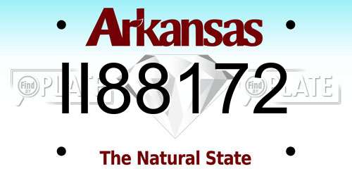 II88172 Arkansas License Plate