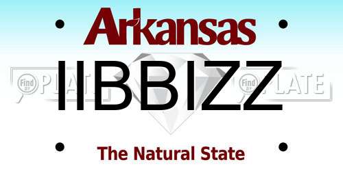IIBBIZZ Arkansas License Plate