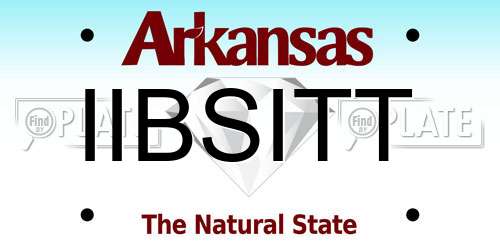 IIBSITT Arkansas License Plate