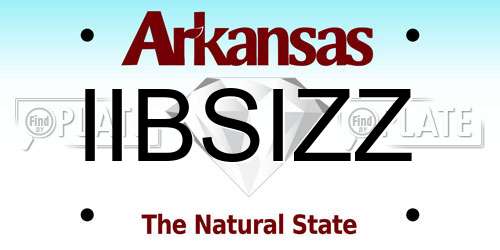 IIBSIZZ Arkansas License Plate
