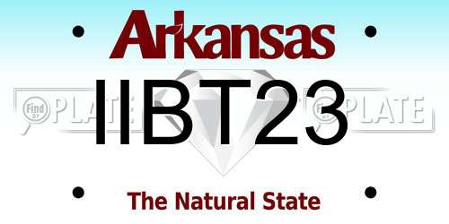 IIBT23 Arkansas License Plate