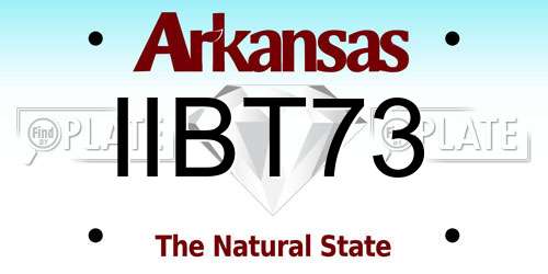 IIBT73 Arkansas License Plate