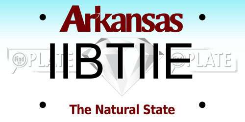 IIBTIIE Arkansas License Plate